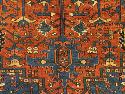 Collector Item- 7’9”x11’5” Antique Hand-Knotted 100% Wool Pile Serapie Area Rug