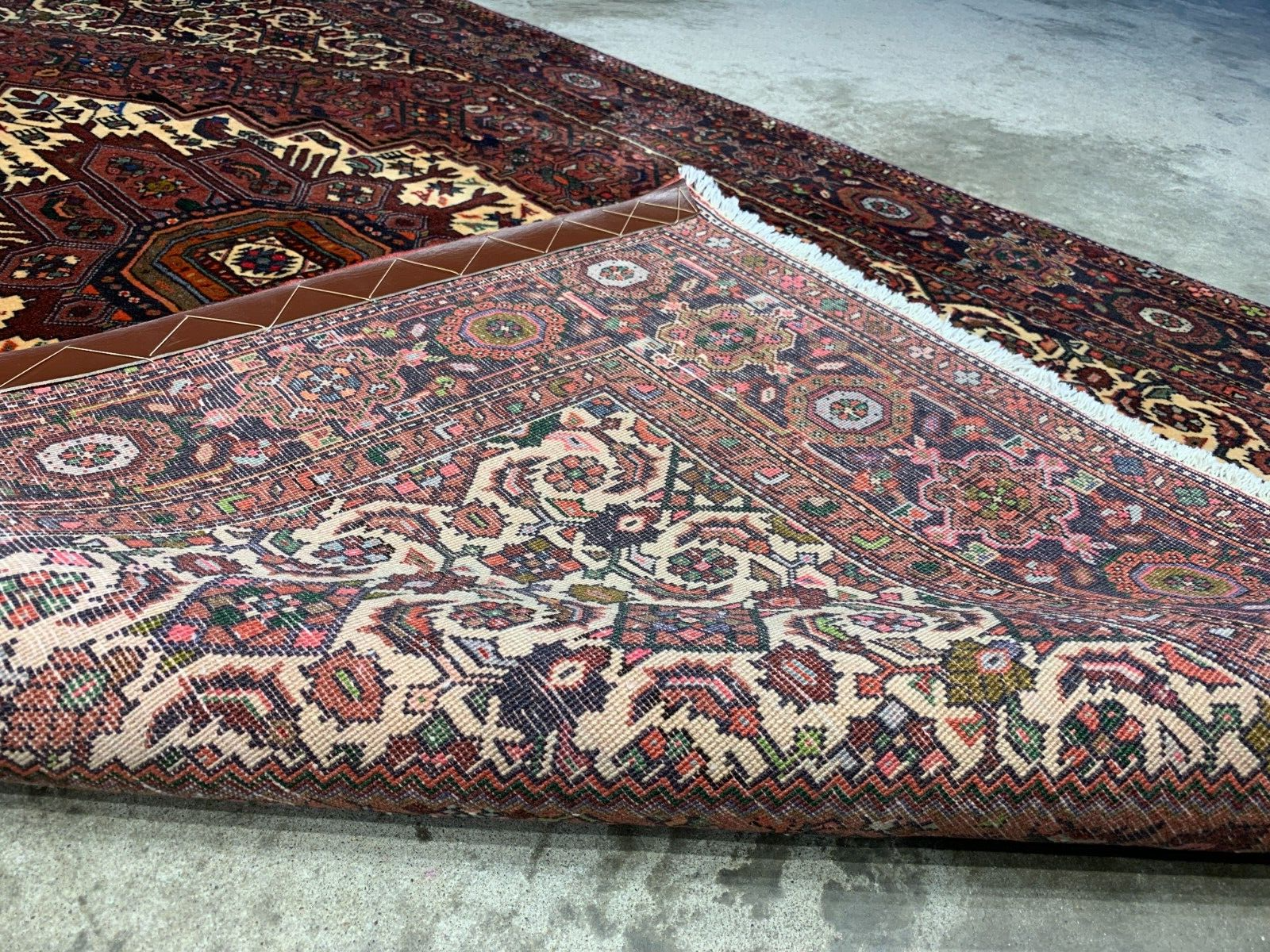 4'2"x6'6" Hand-Knotted 100% Wool Pile Bijare Gholtoghe Carpet - Area Rug