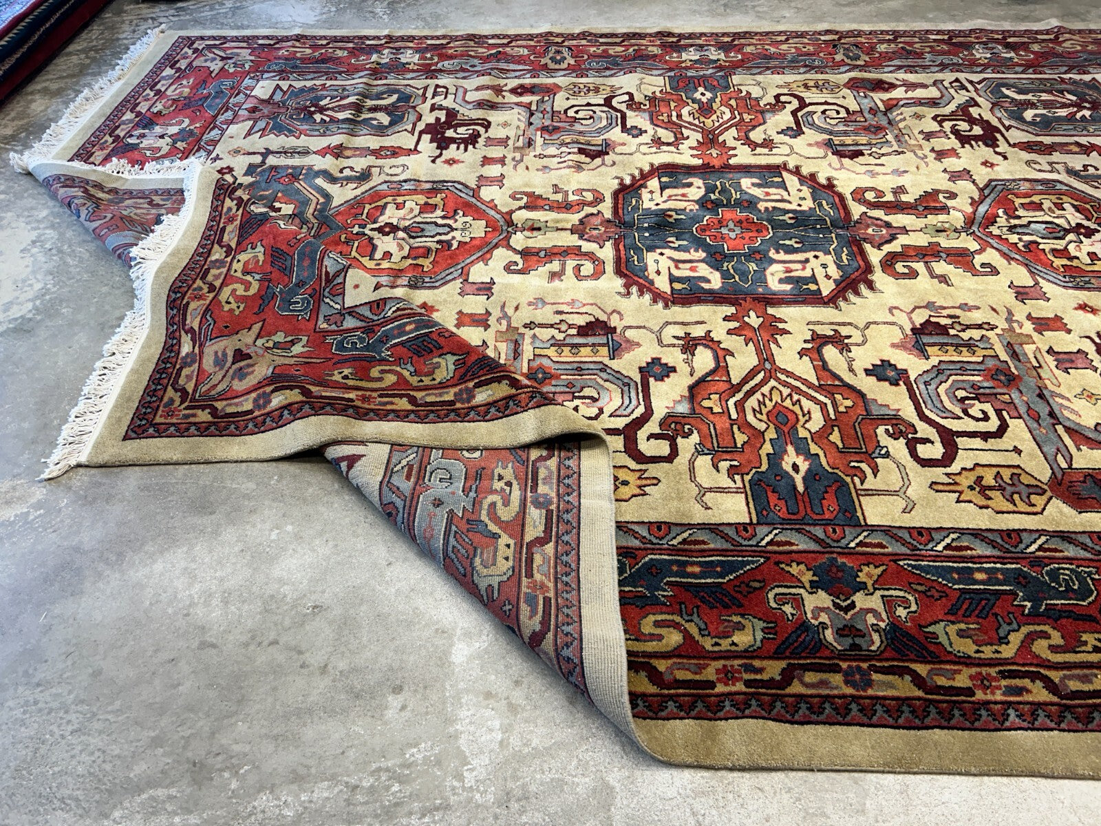 10'2"x13'11" Hand-Knotted 100% Wool Pile IndoHeriz Rug