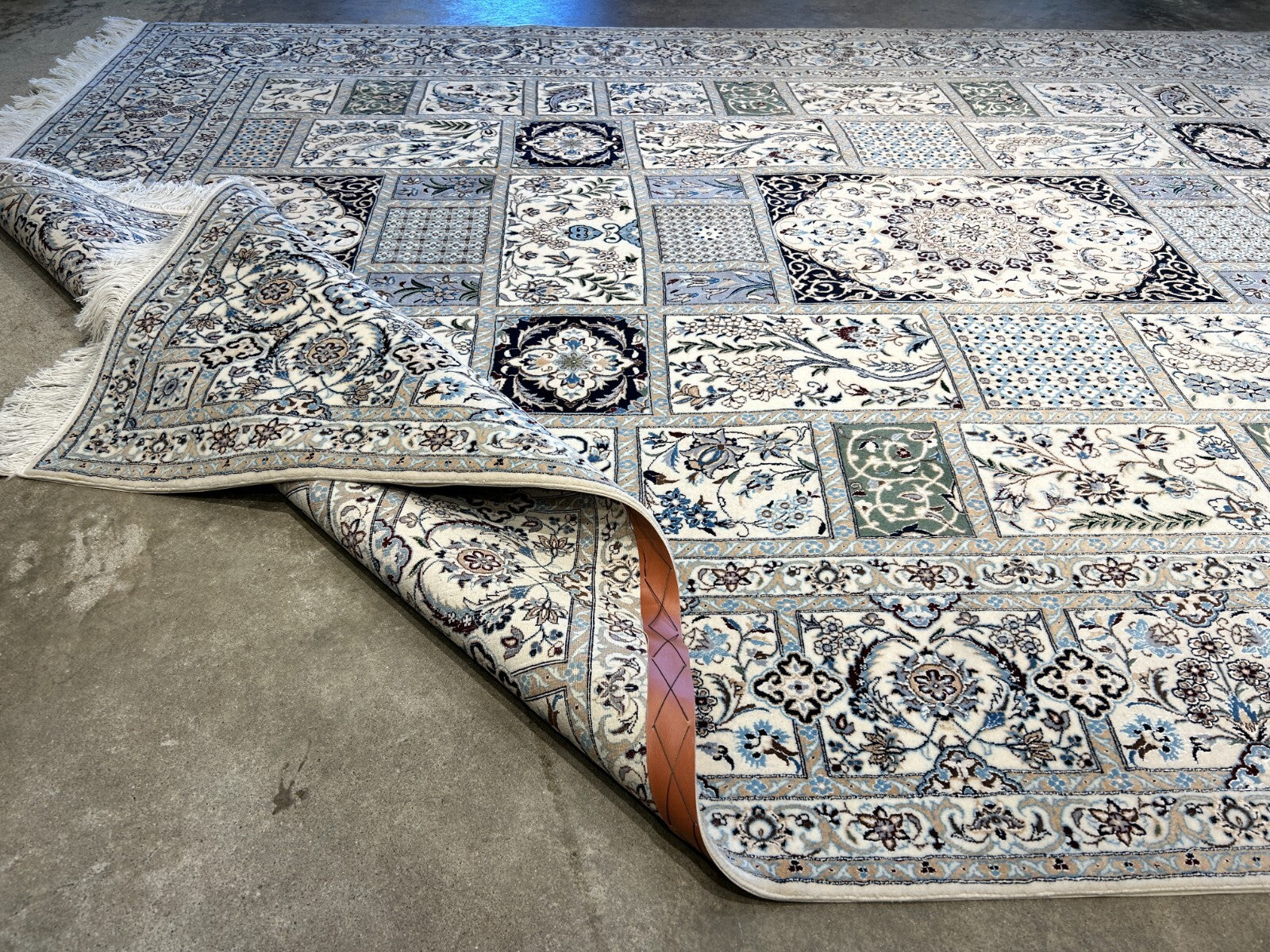 6'9"x10'2" Extra Fine Hand-Knotted Wool & Silk Habibian Naine Rug - Area Carpet