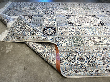 6'9"x10'2" Extra Fine Hand-Knotted Wool & Silk Habibian Naine Rug - Area Carpet