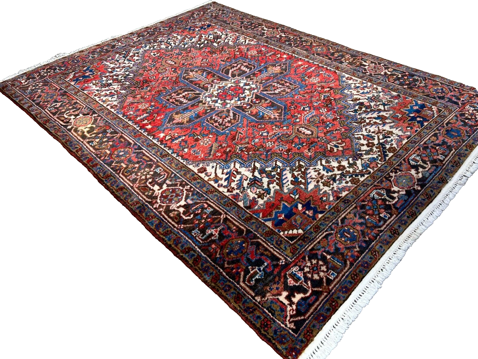 6'6"x8'10" Hand-Knotted 100% Wool Herize Carpet - Area Rug
