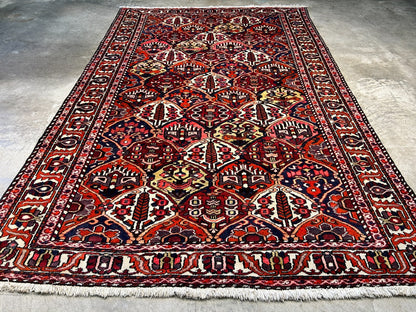 6'6"x10'1" Hand-Knotted 100% Lamb Wool Bakhtiarie Carpet - Area Rug