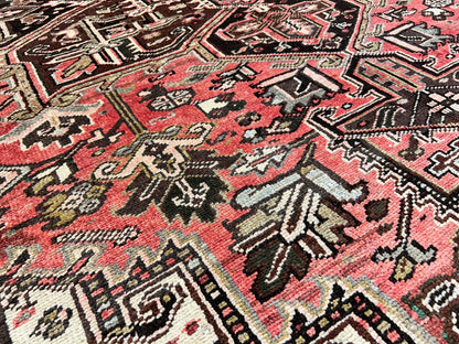 8'5"x11'10" Hand-Knotted 100% Wool Pile Herize Rug