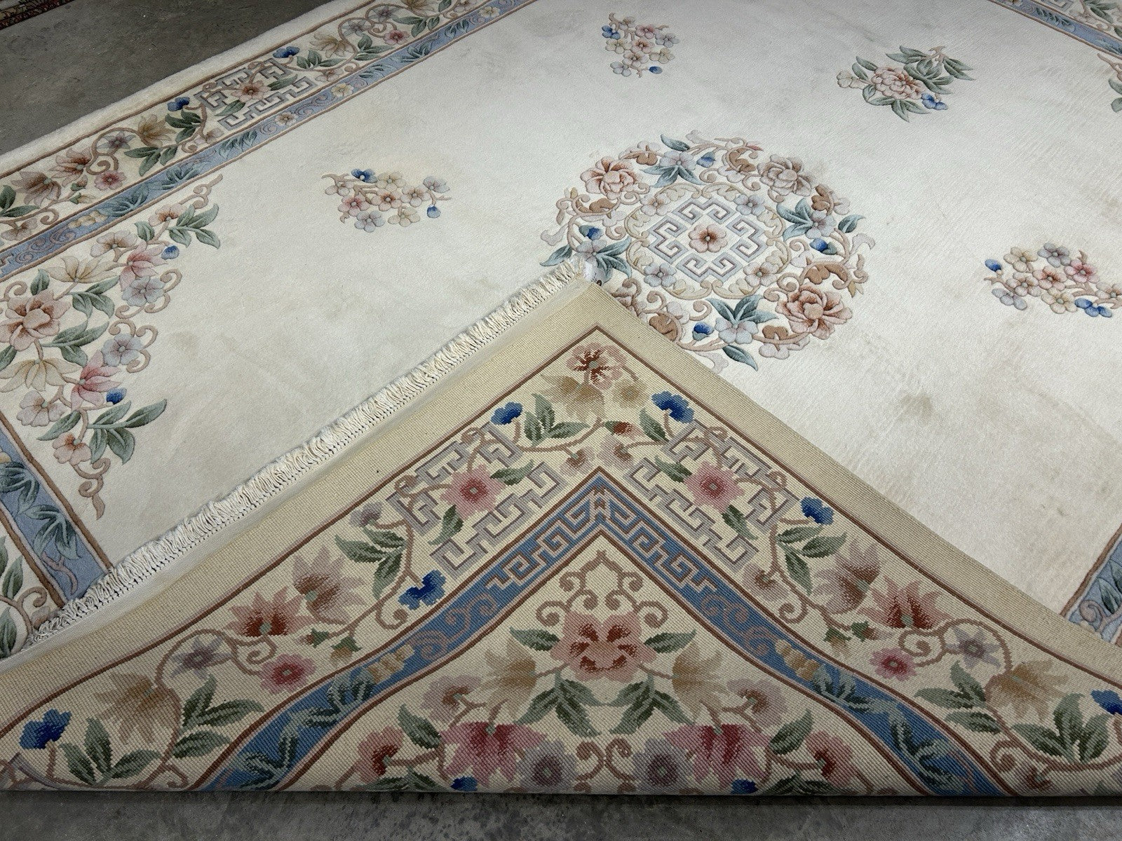 7’10”x10’1” Hand-Knotted 100% Wool Pile Oriental Area Rug - Carpet