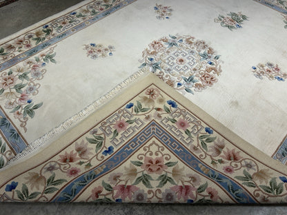 7’10”x10’1” Hand-Knotted 100% Wool Pile Oriental Area Rug - Carpet