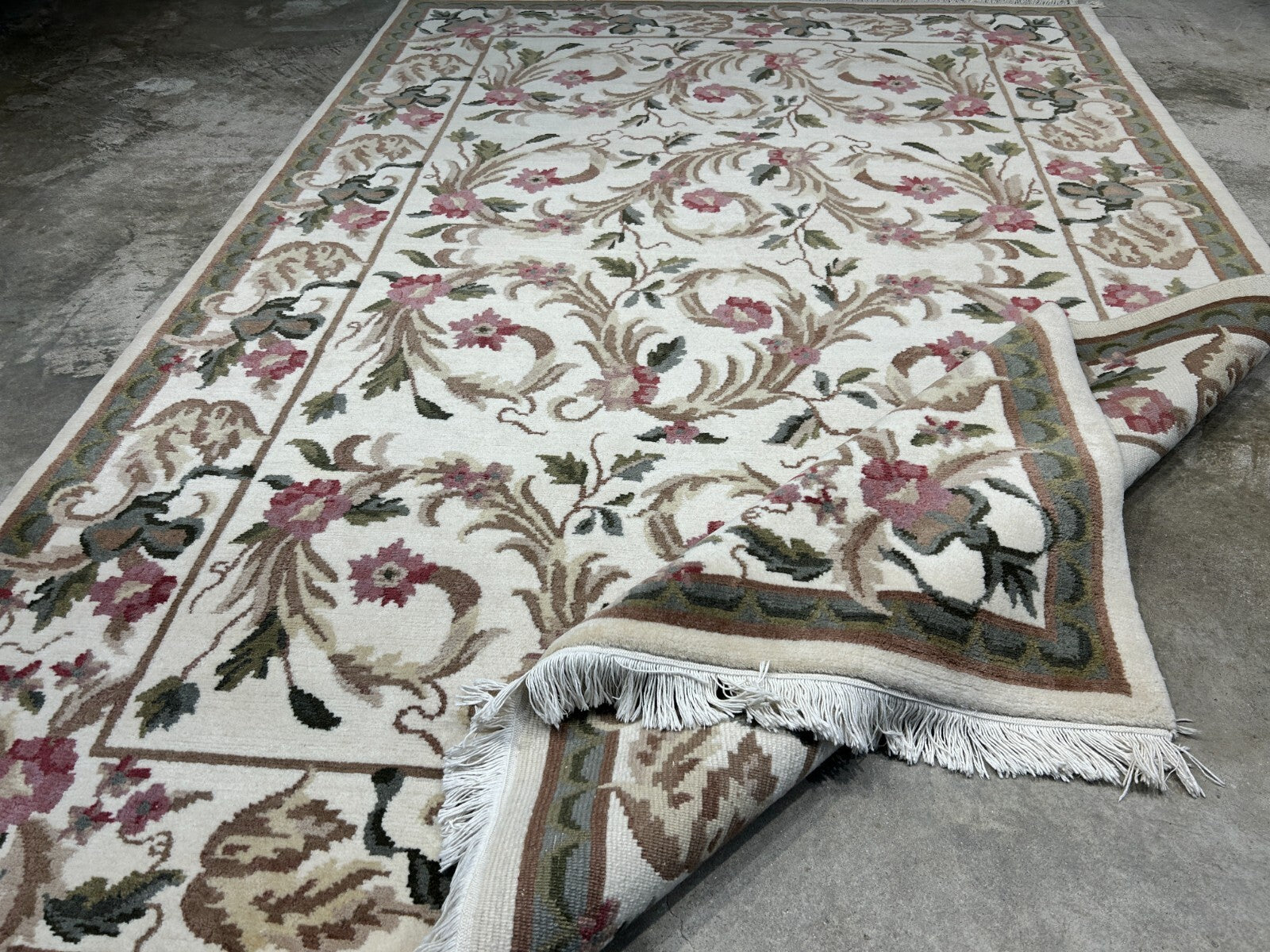 6'x9' Hand-Knotted 100% Wool Pile Art Deco Carpet - Area Rug