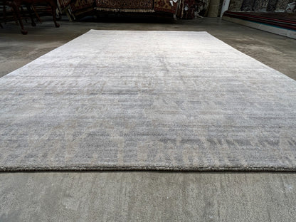 6'x8'11" Hand-Knotted 100% Wool Pile Modern Rug