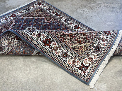 3'1"x4'10" Hand-Knotted Wool & Silk Pile Tabrize Mahi Rug
