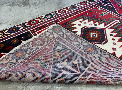 4'0" x 7'1" Hand-Knotted 100% Wool Pile Nahavande Area Rug - Carpet