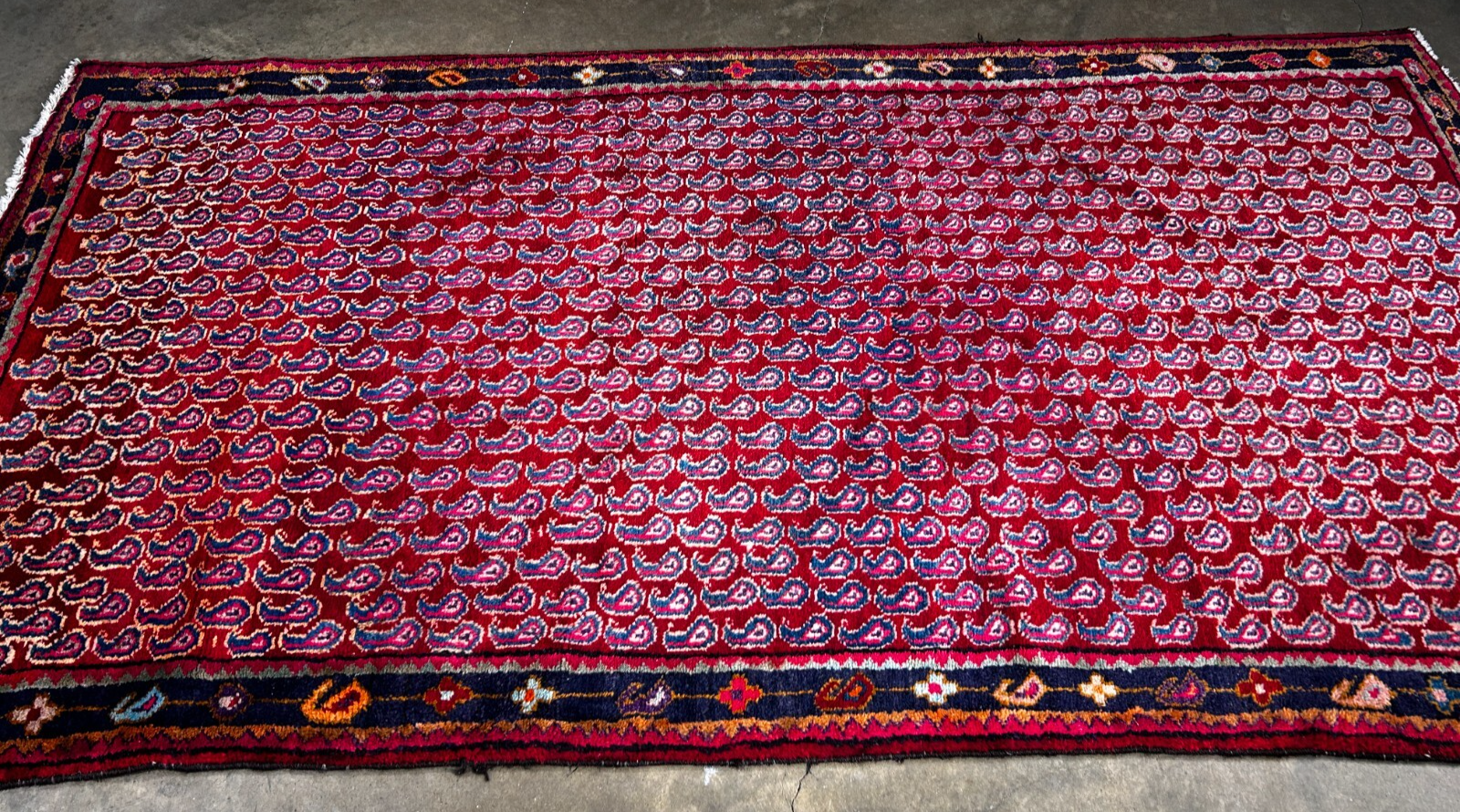 4'2" x 8'1" Hand-Knotted 100% Wool Carpet - Bidjare Area Rug