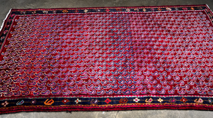 4'2" x 8'1" Hand-Knotted 100% Wool Carpet - Bidjare Area Rug