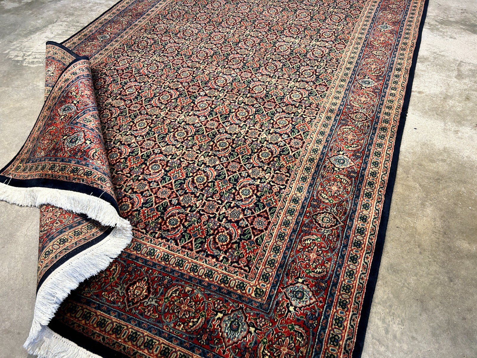 6'x9'2" Hand-Knotted 100% Wool Pile Herati Carpet - Area Rug