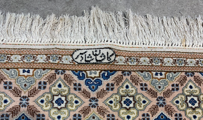 4'4" x 7'1'' Hand-Knotted 100% Wool Pile Kashane Area Rug