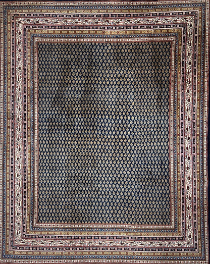 7’11”x10’ Vintage Hand-Knotted 100% Wool Pile Oriental Area Rug - Carpet