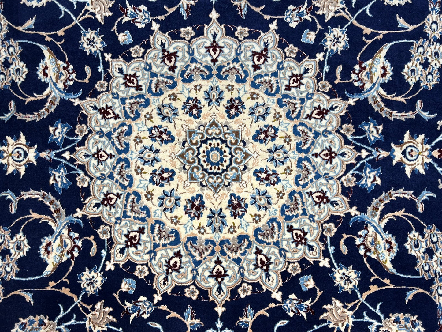 6'5"x10'1" Hand-Knotted Silk & Wool Blend Carpet - Naine Area Rug