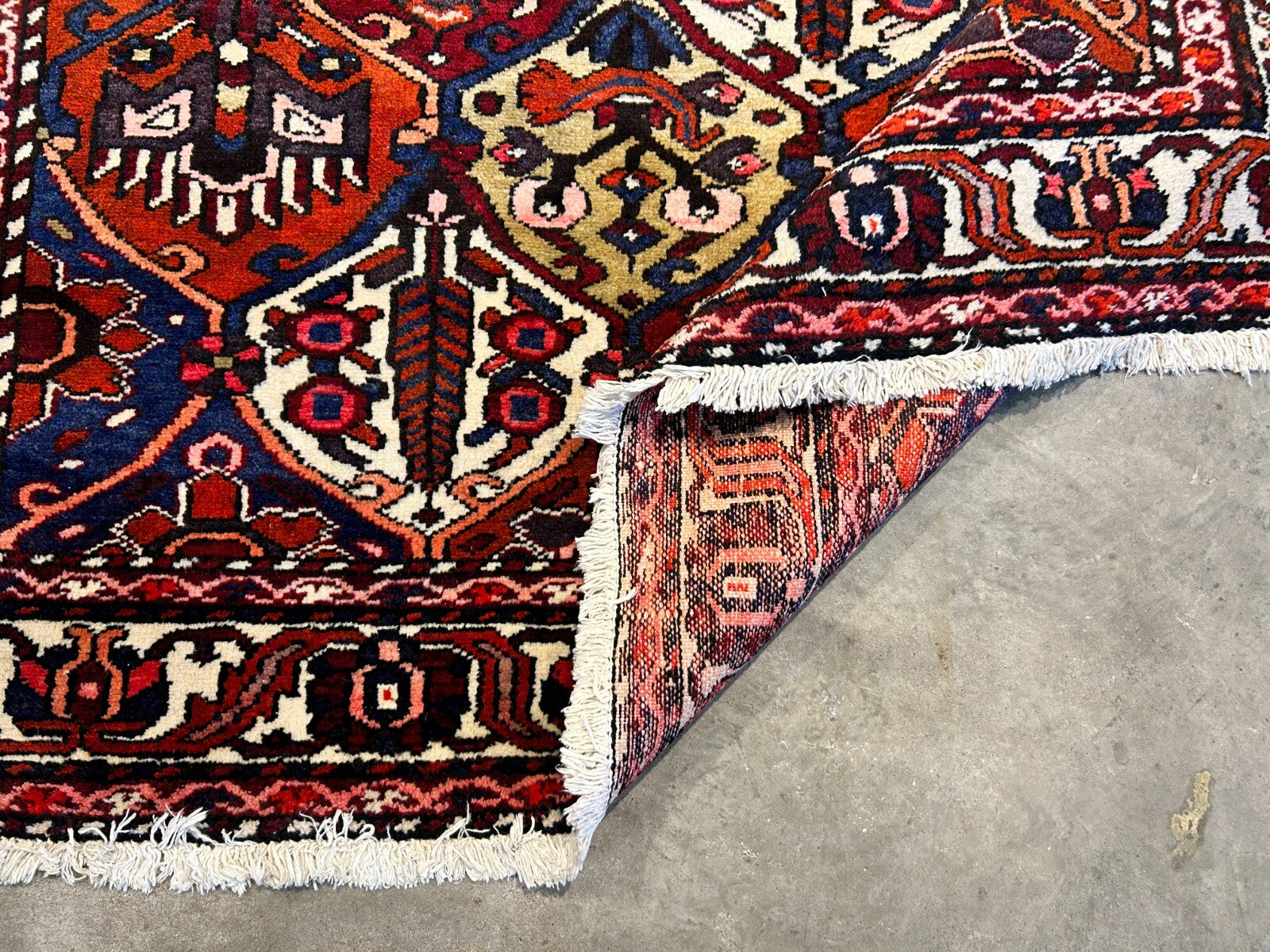 6'6"x10'1" Hand-Knotted 100% Lamb Wool Bakhtiarie Carpet - Area Rug
