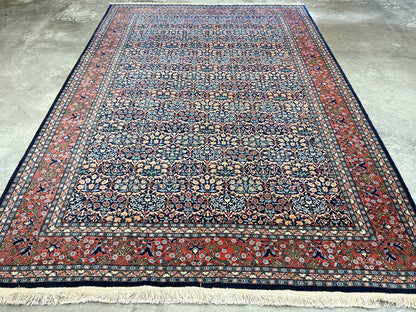 6'8"x9'9" Hand-Knotted 100% Wool Pile Hereke Carpet - Area Rug