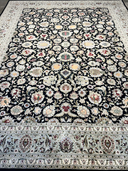 9'x12' Hand-Knotted 100% Wool Pile Sinopersian Carpet - Area Rug
