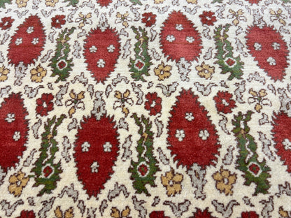6'1"x9'2" Hand-Knotted 100% Wool Pile Turkish Carpet - Area Rug