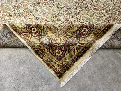 8'10"x11'10" Hand-Knotted 100% Wool Pile Oriental Rug