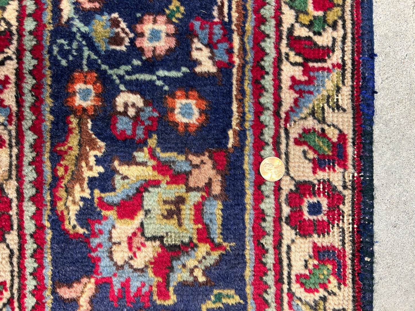 6'7"x9'9" Antique Hand-Knotted Wool Oriental Rug - Area Carpet