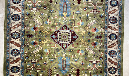 8'10"x11'8" Hand-Knotted 100% Wool Pile Oriental Rug