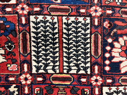 7'0"x9'9" Hand-Knotted 100% Lamb Wool Bakhtiarie Carpet - Area Rug