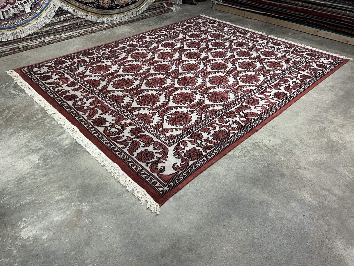 8’x9’11” Hand-Knotted 100% Wool Pile Oriental Area Rug - Carpet