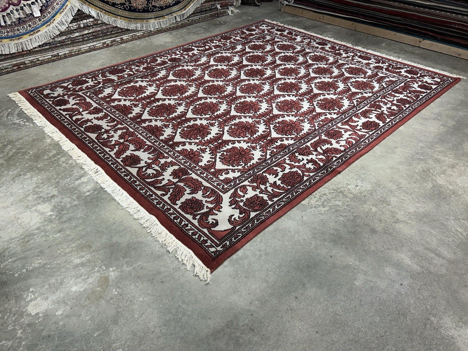 8’x9’11” Hand-Knotted 100% Wool Pile Oriental Area Rug - Carpet