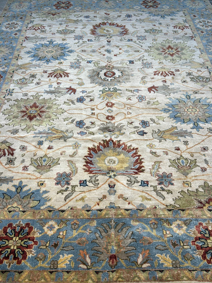 8' x 9'10" Hand-Knotted 100% Wool Carpet - Indian Mahal Area Rug