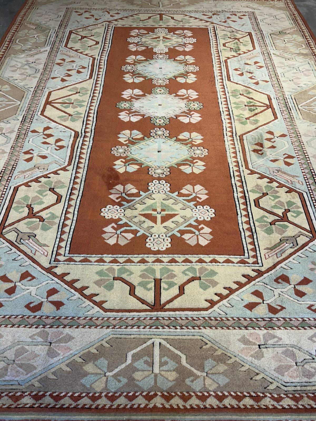 8'10"x11'8" Hand-Knotted 100%  Wool Pile Kazak Rug