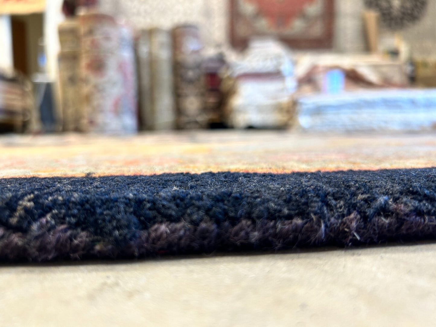 9' x 12' Hand-Knotted 100% Wool Carpet - Indian Agra Area Rug