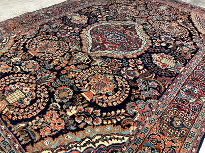 4'8"x7' Antique Hand-Knotted 100% Wool Pile Josane Area Rug - Carpet