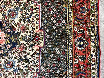 6'7"x9'9" Hand-Knotted 100% Wool Pile Bakhtiarie Carpet - Area Rug