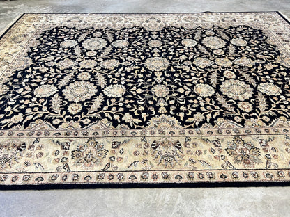8'10"x12'7" Hand-Knotted 100% Lamb Wool IndoAgra Carpet - Area Rug