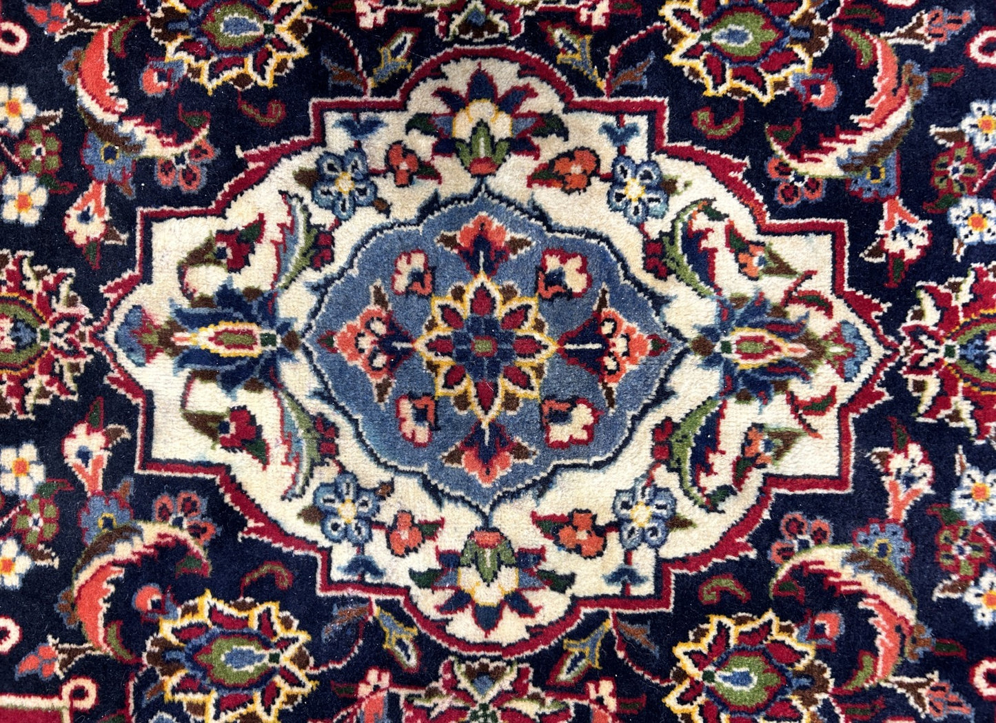 8'2"x12'4" Hand-Knotted 100% Wool Pile Kashane Area Rug - Carpet