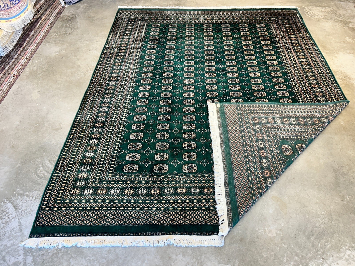 8'x10' Hand-Knotted 100% Wool Pile Bokhara Rug