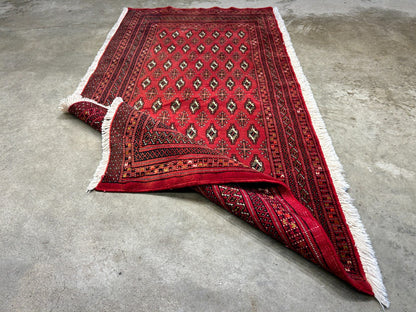 2'5"x4'9" Hand-Knotted 100% Wool Persiane Turkamane Area Rug
