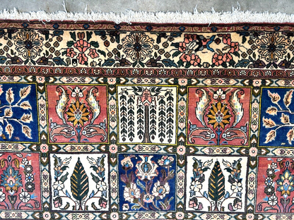 6'6"x10'0" Hand-Knotted 100% Lamb Wool Bakhtiarie Carpet - Area Rug