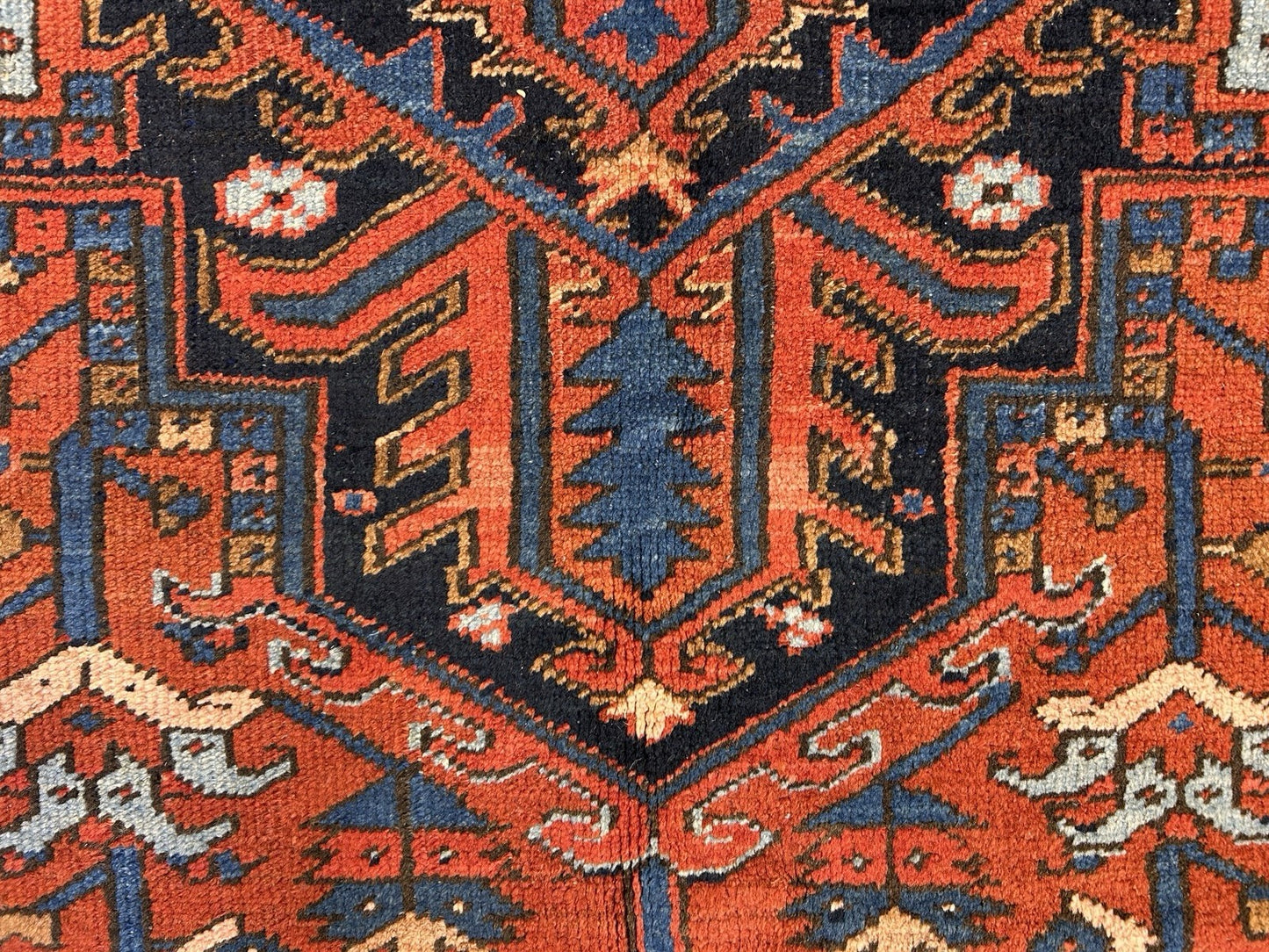 Collector Item- 7’9”x11’5” Antique Hand-Knotted 100% Wool Pile Serapie Area Rug