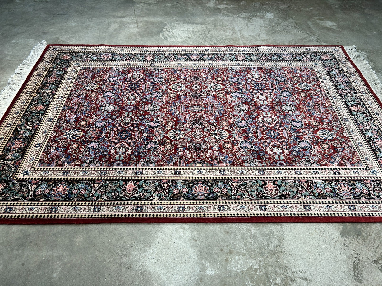 5'9"x8'9" Hand-Knotted 100% Wool Pile SinoPersian Carpet - Area Rug