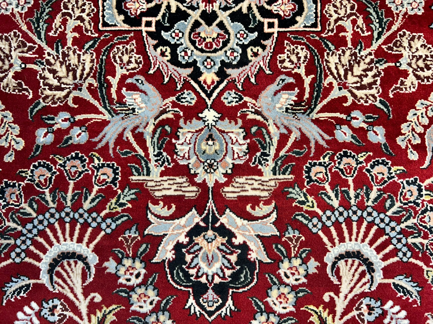 9'1"x12'4" Hand-Knotted 100% Wool Pile Oriental Rug