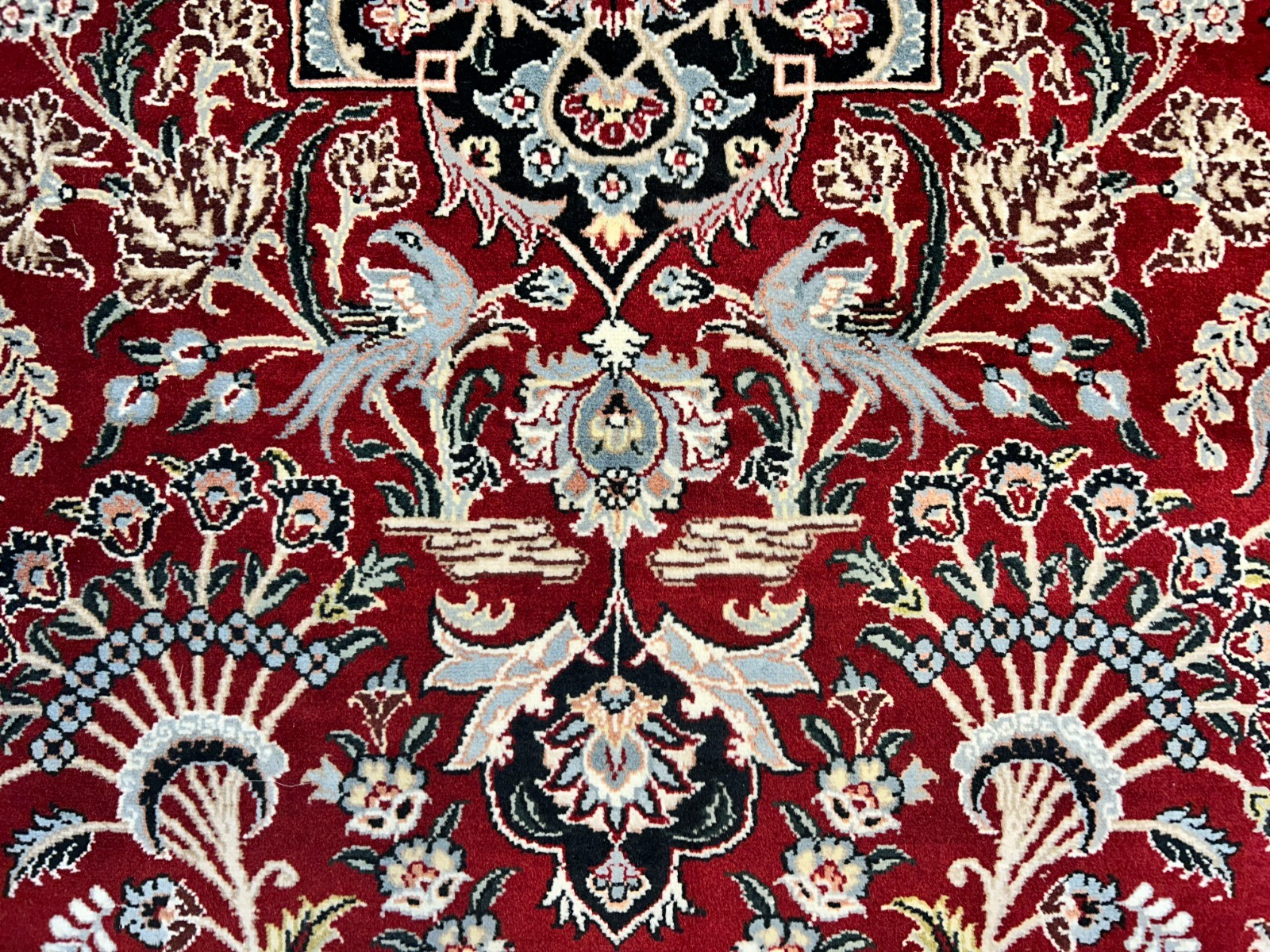 9'1"x12'4" Hand-Knotted 100% Wool Pile Oriental Rug