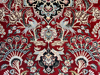 9'1"x12'4" Hand-Knotted 100% Wool Pile Oriental Rug