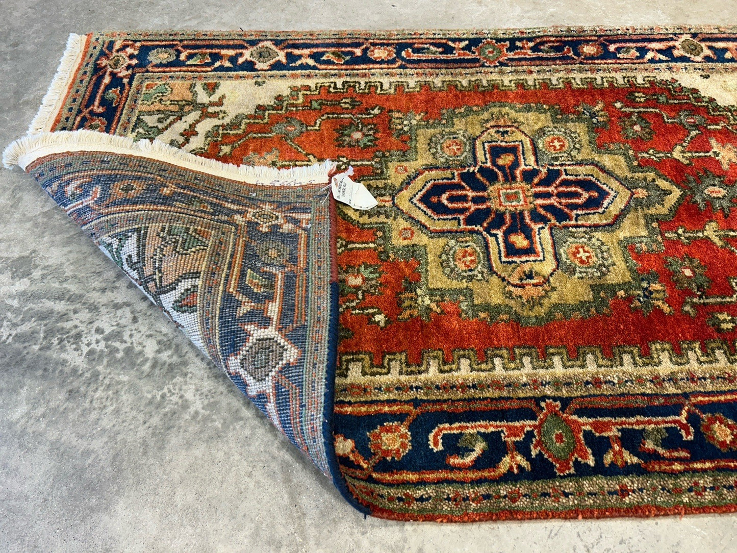 3'x5' Hand-Knotted 100% Wool Pile IndoSerapi Rug