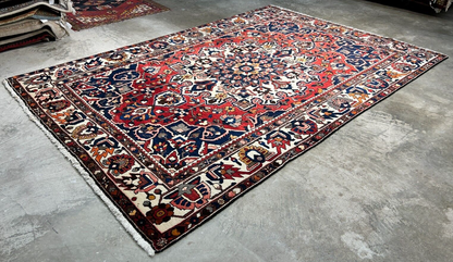 6'11"x10'4" Hand-Knotted 100% Wool Carpet - Bakhtiarie Area Rug