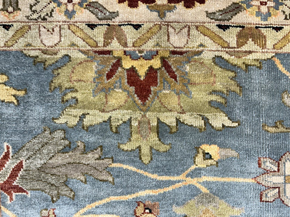 9'x12' Hand-Knotted 100% Wool Pile Mahal Design Carpet - Area Rug