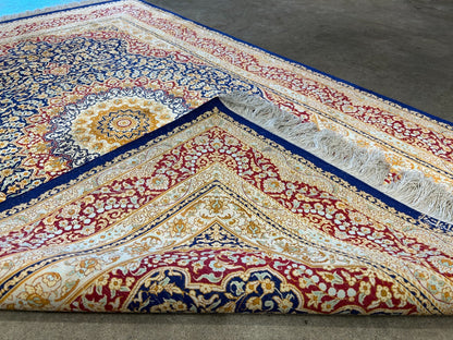 3'3"x5' Exquisite Extra-Fine Hand-Knotted 100% Silk Qume Area Rug - Carpet