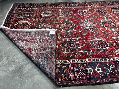 7'8" x 12' Hand-Knotted 100% Wool Pile Karaja  Area Rug - Carpet